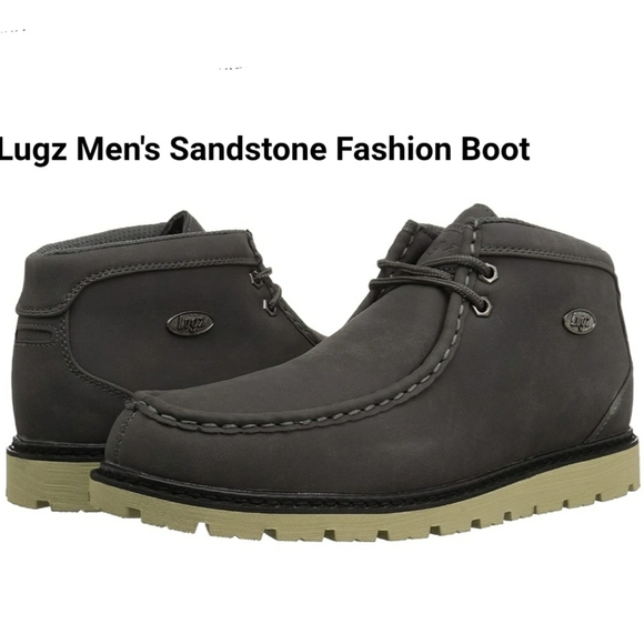 Lugz Men\'s Sandstone Fashion Boot Size 7.5 Color Charcoal Black/cream main image 7